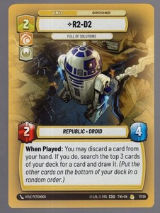 Star Wars Unlimited TotR Hyperspace OP Card 17/20 R2-D2