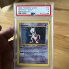 1999 POKEMON BASE SET SHADOWLESS #10 MEWTWO-HOLO PSA 5
