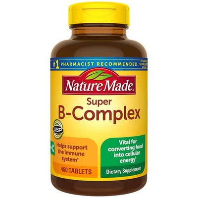 Nature Made Super B Complex With Vitamin C 460 Count Energy Support Vitamins