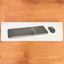 Microsoft Wireless 850 Desktop Keyboard  Mouse Bundle TESTED WORKING WITH BOX