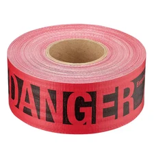 3 In. X 500 Ft. Reinforced Danger Tape in Red
