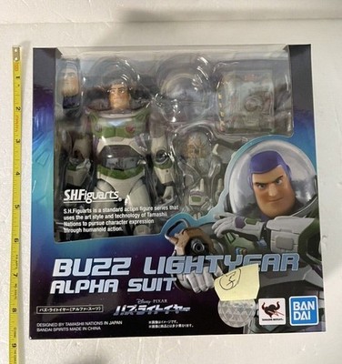 SHFiguarts Buzz Lightyear Alpha Suit Actionfigur, Höhe 5,9 Zoll, Bandai