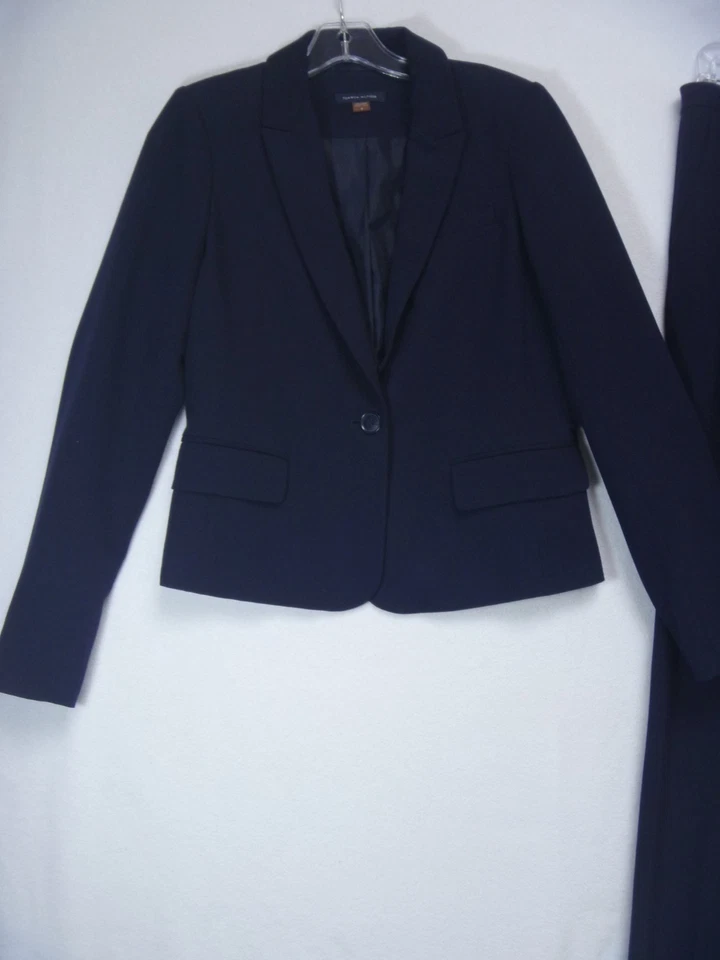 TOMMY HILFIGER Pantalón Traje Mujer Talla 4/6 Azul Marino 2 Piezas Chaqueta Talla 4 Pantalones Talla 6 Foto 2 de 4