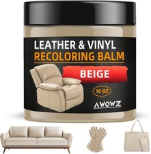 Leather Recoloring Balm - Scratch Repair & Color Restore Kit for Faded Leather,