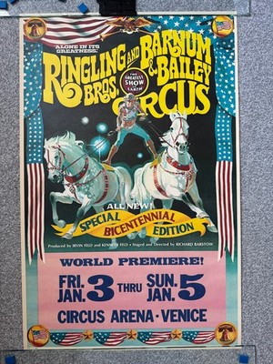 Ringling Bros & Barnum & Bailey Circus Poster 1971 Repro (bicentennial P-15)