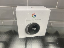 STAINLESS STEEL GOOGLE NEST LEARNING THERMOSTAT 3RD GEN T3028GB - GENERATION