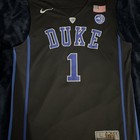 Nike Elite Zion Williamson #1 Duke Blue Devils Usa Flag Acc Black Jersey Mens L
