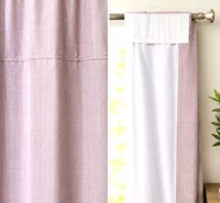 Dunelm Blackout Lined Pencil Pleat Curtain Panels Mauve 228x137cm Bay