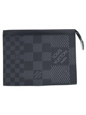 Louis Vuitton Damier Graphite Black Pochette Voyage Clutch Bag