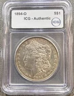 1894 Morgan Dollar $1 New Orleans Semi Key Date  ICG Authentic Silver Coin