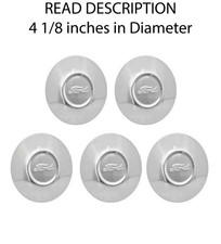 Set 5 Stainless Ford Script Hubcap For 1930-31 Model A Wheel Cap Licensed