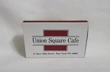 Vintage Union Square Cafe Restaurant New York City Matchbox Advertising Matches