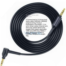 Audio Cable for SONY WH1000XM3 WH1000XM2 MDR100ABN WHH900N Headphone
