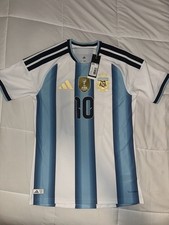 Argentina Lionel Messi World Cup Jersey, Authentic Mens Size Small