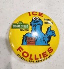 1974 Vintage Sesame Street Muppets Ice Follies Pennant Flag And Button Pin USED — photo 10