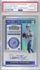 2019 Contenders Rookie Championship Ticket 37/49 David Blough PSA 10 Auto 01tv