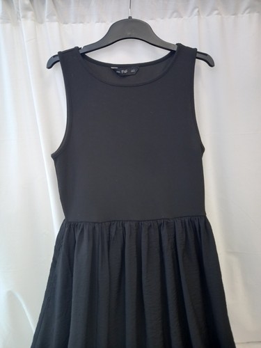❤️ F&F Black Midi Dress With Pockets Size 10 Vgc - Picture 3 of 6