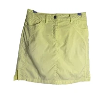 Nivo By Lanctot Women's Skirt Stretch Golf Skort Skirt/Shorts Neon Yellow 2/XS