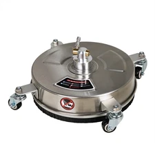 13" Pressure Washer Surface Cleaner Pressure w/ 4 Wheels Stainless Steel 4000PSI