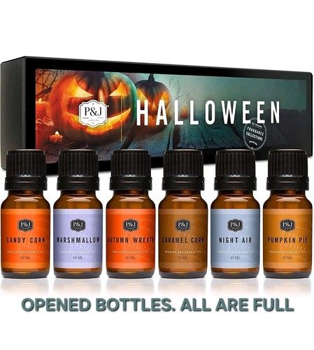 P&J Fragrance Oil Halloween Set Autumn Wreath Pumpkin Pie Candy Corn Marshmallow
