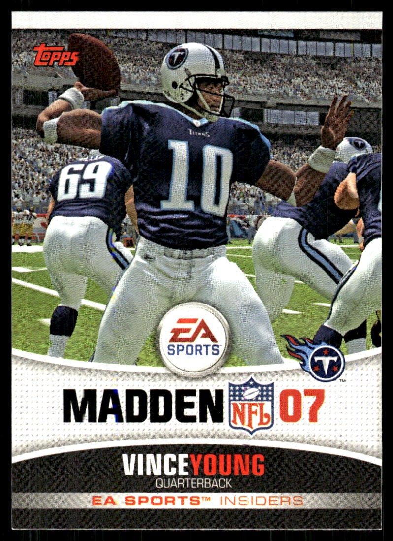 Vince Young Topps EA Sports Madden 07 #8 Base
