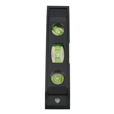 Horizontal Ruler 3 Bubble Spirit Level Magnetic ABS Shell Mini Pocket Portable S