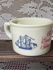 Vintage Shulton Old Spice Shaving Mug Cup Ship Grand Turk Salem 1786 Tall Ships