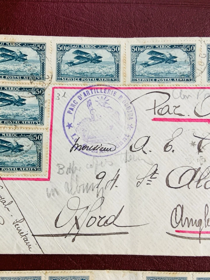 Morocco To England Covers 1920 X2 Beautiful Postmarks Category +150£ See Scans - Image 4 of 4