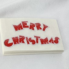 Vintage Mrs. Grossman s Stickers by the Yard Lot 40 Merry Christmas Shiny 1992