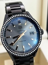 TAG Heuer Carrera WAR1115 39mm PVD Steel Diamond Watch RRP £6,550 Box & Papers