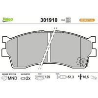 Valeo 301910 Bremsbelagsatz FüR KIA Carens Clarus RIO Shuma I DC K9A GC FB FC