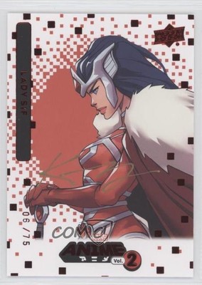 2023 Marvel Anime Vol 2 Base Artist 6/75 Lady Sif by Kenny Kong #47 Auto 0dn3