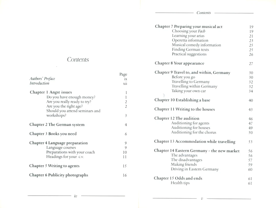 Kein' Angst, Baby Singers' Guide To German Operatic Auditions In The 90's - Image 3 of 4