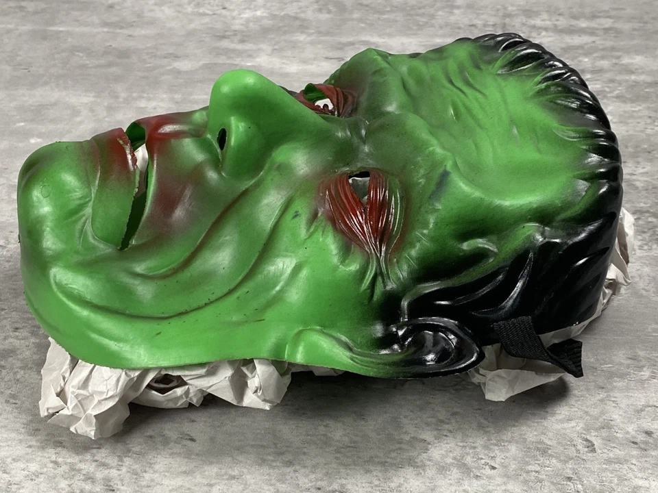 Frankenstein Halloween Monster Mask Momentum Brands Rubber Latex Back Strap - Image 3 of 4