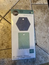 Sizzix Originals Die Medium, Tags Hexagon, Scallop #560444 by Echo Park, Craft