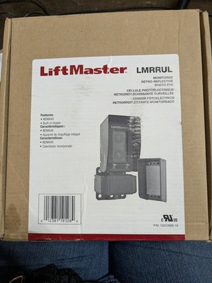 New in Box (Never Opened) Liftmaster LMRRUL Monitored Retro Reflective Photo Eye