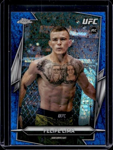 2026 Topps Chrome UFC Felipe Lima RC Blue Mini Diamond Refractor Rookie #/150
