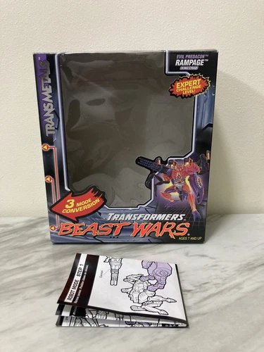Transformers Beast Wars Transmetals Rampage Box & Instructions ONLY - Picture 1 of 6