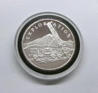 1993 Pegasus Gold Corp. "EXPLORATION" 1 Oz .999 Silver Proof Round