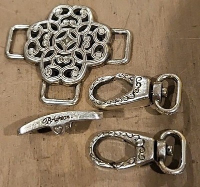 Leather Hardware - 4 Pcs. From a  Brighton Purse Silver