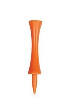 2 3/4" Orange Plastic Step Down Golf Tees 200 Count - Castle / Graduated