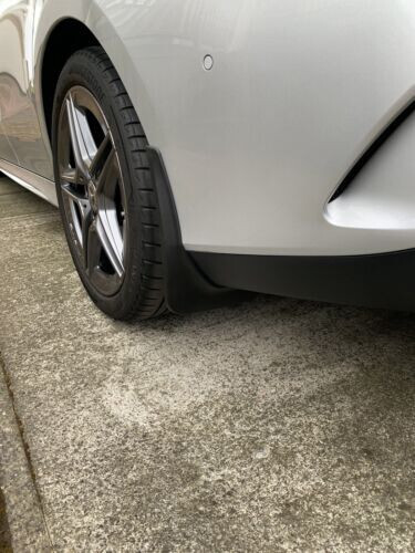 Genuine Splash Guards Mud Flaps For 2019-2024 Mercedes Benz CLA 35 45 AMG Coupe - Picture 3 of 9