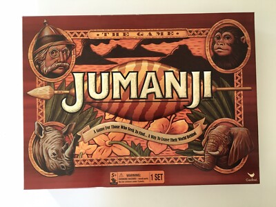 JUMANJI Board Game, Wood Play Pieces, Cardinal Games, Complete, Excellent, New