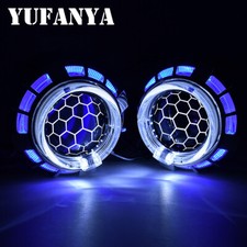 2.5 Bixenon Projector Honeycomb Lens Led Angel Eye Headlight H1 H4 H7 Retrofit 2.5 Bixenon Projector Honeycomb Lens Led Angel Eye Headlight H1 H4 H7 Retrofit
