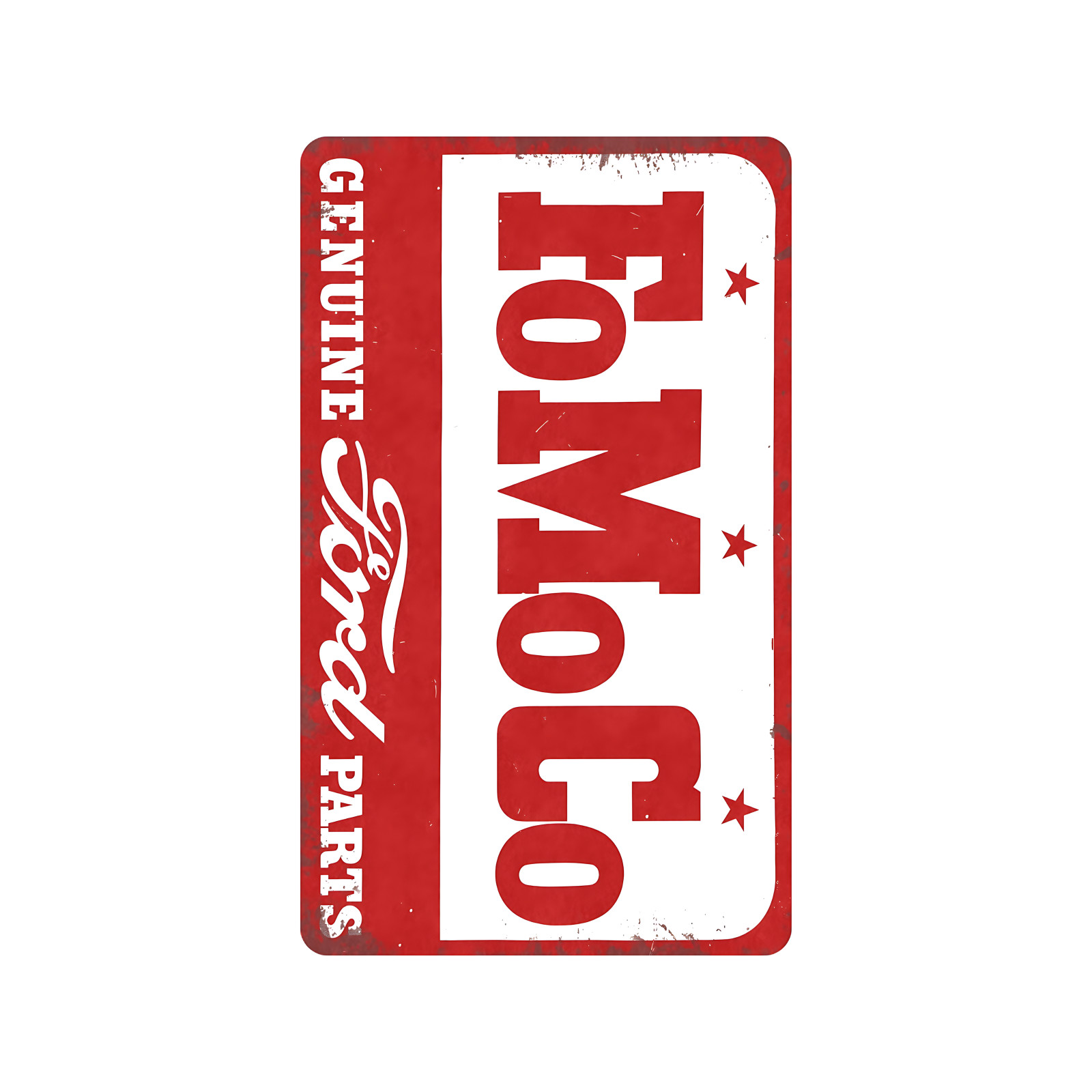 Vintage Style FoMoCo Ford Motor Company Genuine Parts Doormat Rug In / Out Decor