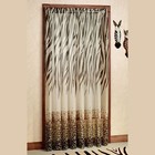 Kenya Safari Sheer Zebra Print Leopard Animal Print Window Curtain Panel