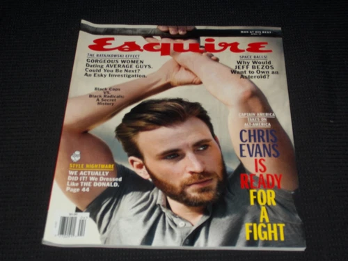 2017 APRIL ESQUIRE MAGAZINE - CHRIS EVANS COVER - L 12483