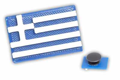 Greek Flag Shoe Charm, Celebrate Greek Heritage, Made in USA