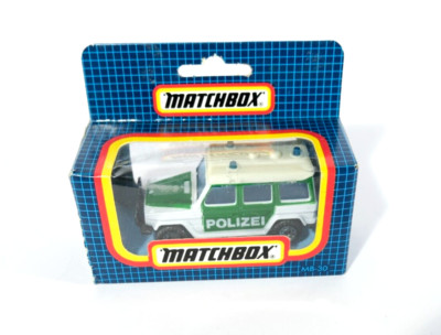 MATCHBOX MB30 MERCEDES BENZ Polizei Green White SEALED BOX Diecast Toy Model B2.