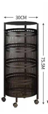 Luchs - Universal Multifunctional Shelf Kitchen Trolley Fruit Basket Storage Con